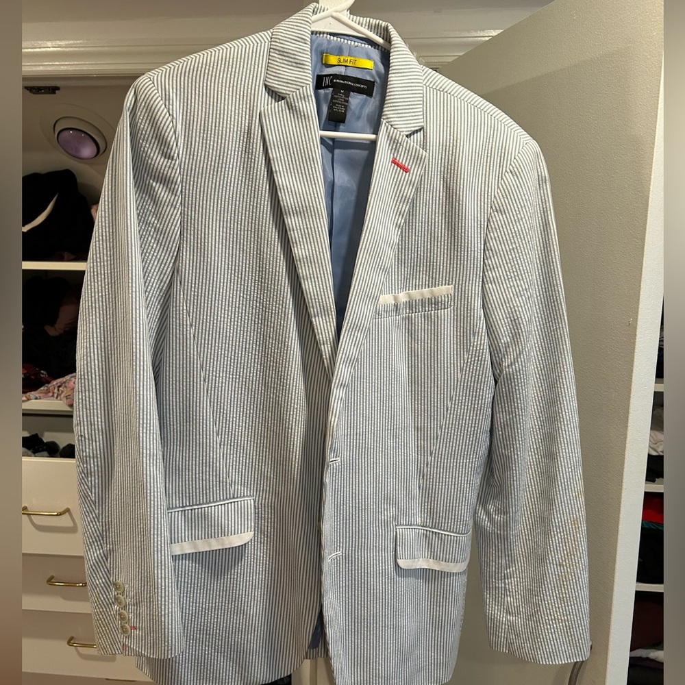 INC Slim Fit Blazer, M